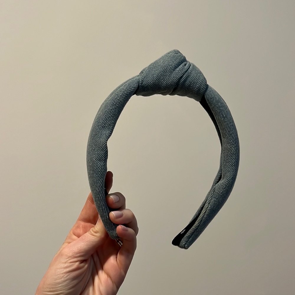 Lele Sadoughi Blue Denim Headband